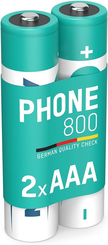 Ansmann NiMH Micro AAA Akku 800 mAh 1,2 V - Wiederaufladbar, Geringe Selbstentladung, Schnellladefähig – 2009