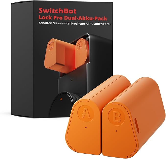 Wonderlabs SwitchBot Lock Pro Dual Power Pack W3500010 Wiederaufladbares Akkupack