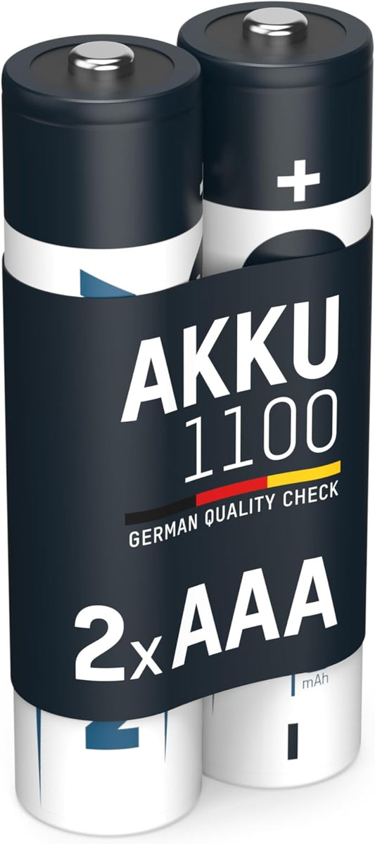 Nein Auslaufartikel (Produktion durch ANSMANN AAA Micro Akku 1150mAh (min 1050mAh) 1,2V NiMH - wiederaufladbare Batterien für Blitzgerät, Kamera & Fernbedienung - 2 Stück