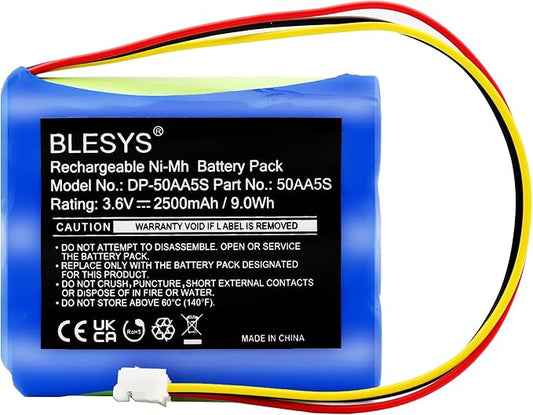 BLESYS 2500mAh Akku für Tonies TonieBox Musicbox Storybox, Ersatz 50AA5S Batterie mit 12 Monaten Garantie