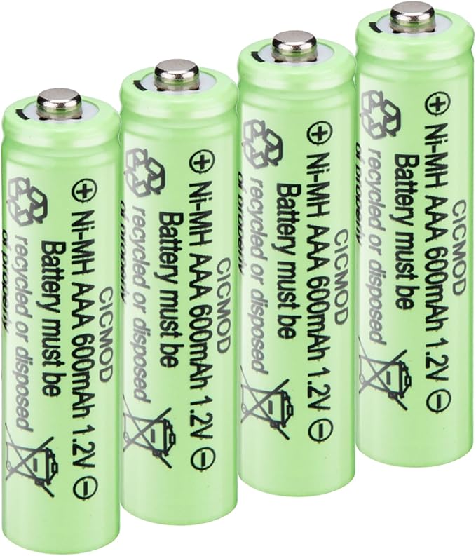 CICMOD 4x AAA 600mAh Akku wiederaufladbar 1,2V Ni-MH Solar Batterien Modell 1794