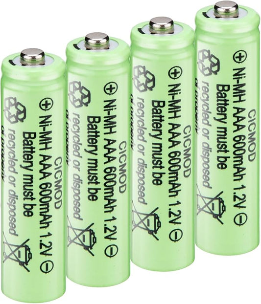 CICMOD 4x AAA 600mAh Akku wiederaufladbar 1,2V Ni-MH Solar Batterien Modell 1794